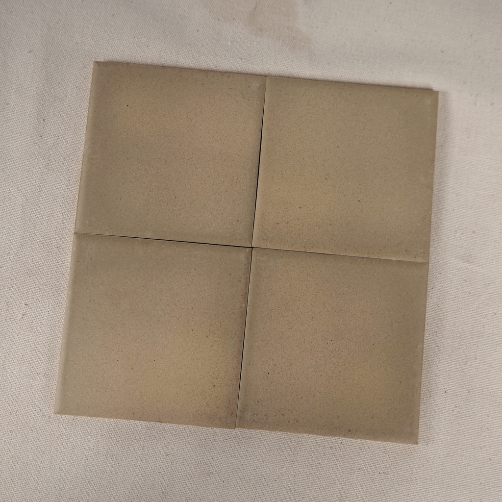 Speckled beige ceramic tiles by Royal Mosa (9,65 x 9,65 cm)