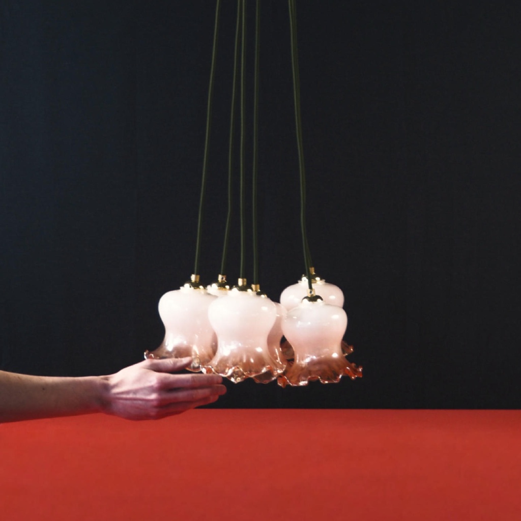 Hanging light 'Rudolf' bouquet