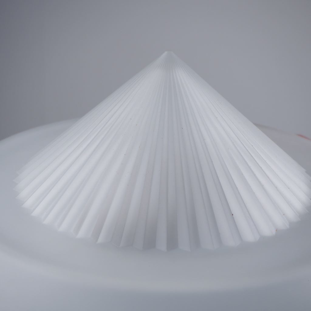 Ceiling light 'MI5211' in frosted textured glass by Milan - White (⌀ 35 cm)