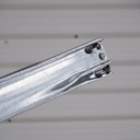 Beam in galvanized steel for shelf 'Super 1-2-3' by Metalsistem (L. 134,5 cm)