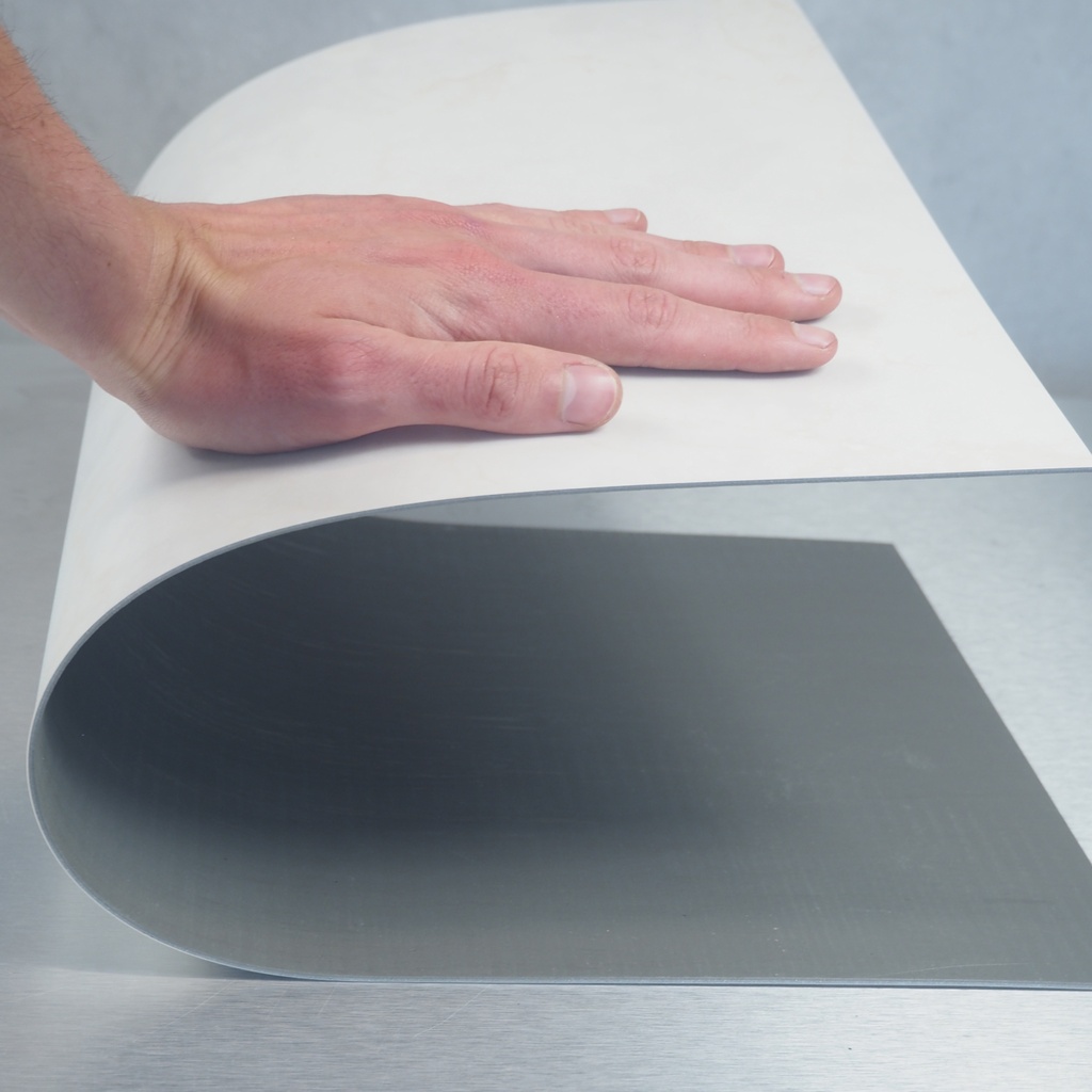 Luxury vinyl flooring by Adore - White marble (5.3 m2)