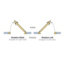 Sound proof glass door with frame for JB 2000 partitions by Beddeleem (H. 252 cm x W. 87 cm)