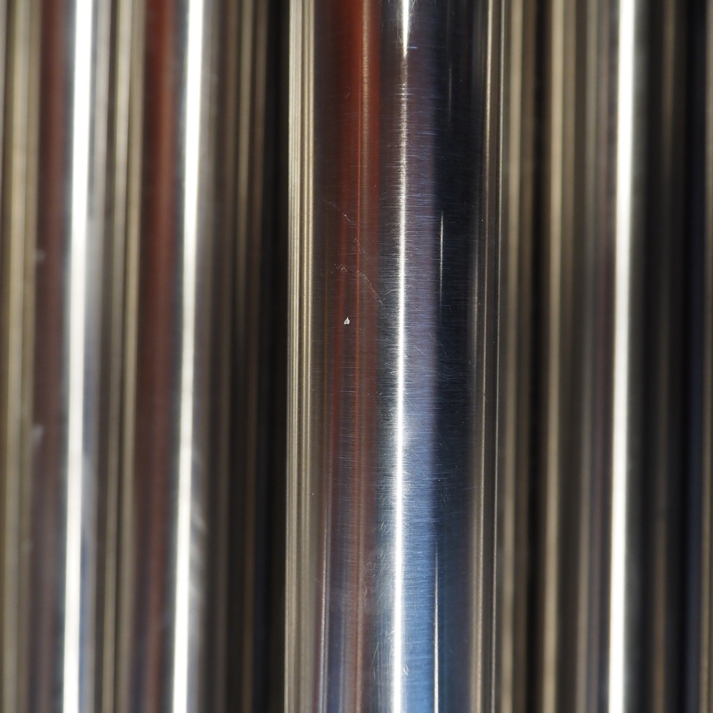 Pull handle in chromed inox