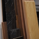 Panel in veneered particule board (various sizes & finishes) - Only available in our physical shop