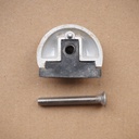 Door stop in stainless steel