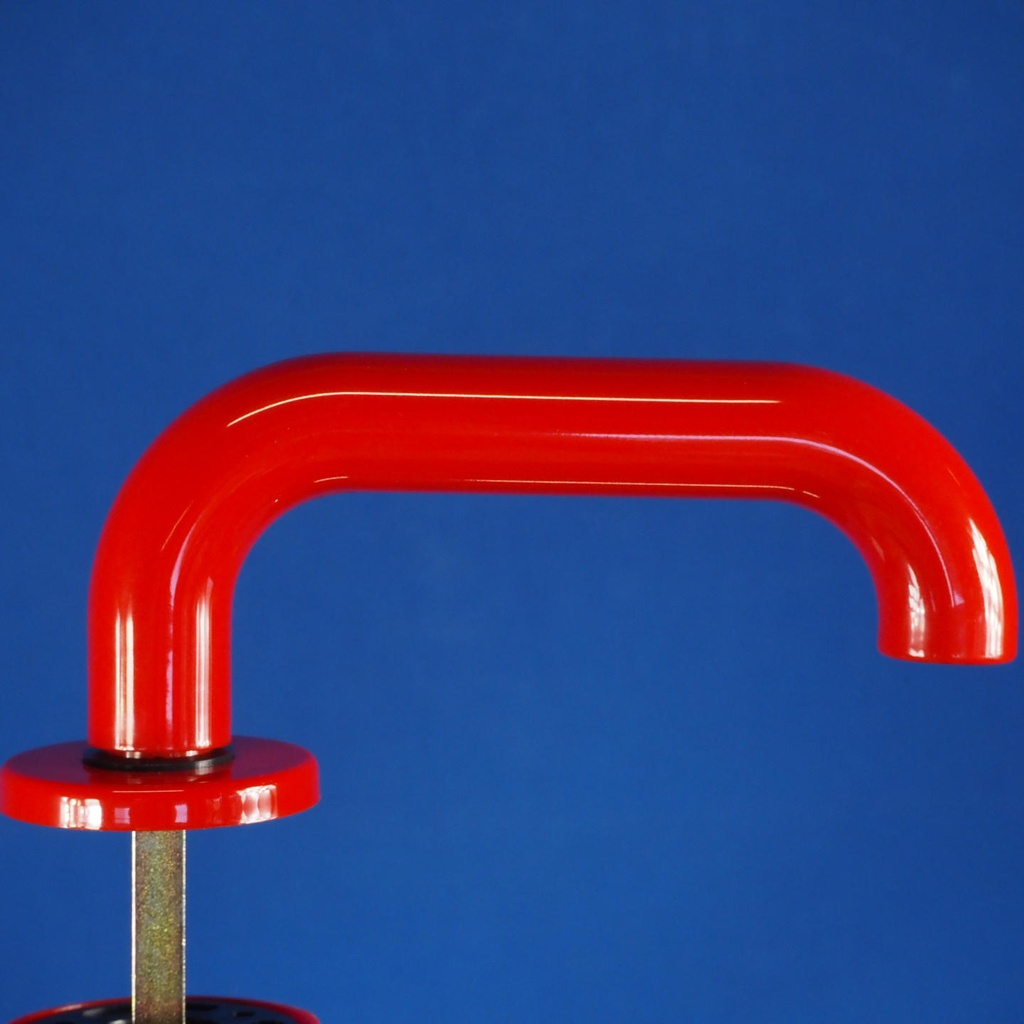 Door handle in nylon with key rosettes by Premar - Red