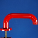 Door handle in nylon with key rosettes by Premar - Red