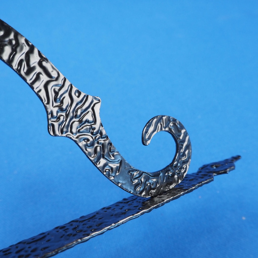 Pair of shelf brackets in wrought iron (10 cm x 8,5 cm)