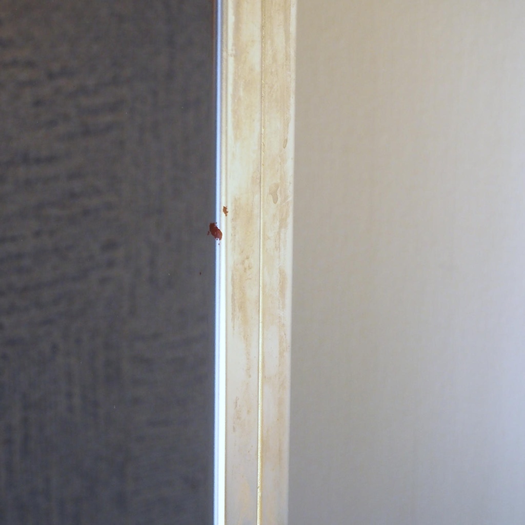 Door in stainless steel with bronze door handles by Jules Wabbes (H. 198 x 53 cm) - Right