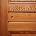Door in varnished solid wood (H. 223 cm x W. 92 cm) - Left