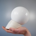 Wall light 'Bo-Niko' in opaline glass and bakelite by Niko (ca. 1960)