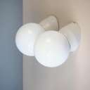 Wall light 'Bo-Niko' in opaline glass and bakelite by Niko (ca. 1960)
