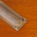 Inset cabinet handle in solid bronze by Jules Wabbes (ca. 1970)