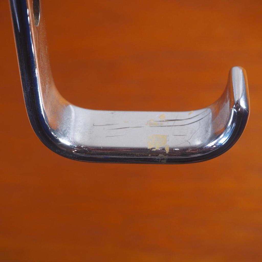 Coat hook solid chromed brass by Jules Wabbes