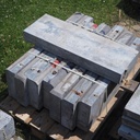 Blue limestone plinths from an urban tree pit in Brussels - Only available in our physical shop