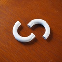 Small cabinet handle - Light grey