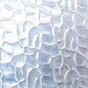 Wooden door with hammered glass panels (H. 211 cm x W. 82 cm) - Left / Right