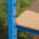 Shelf in epoxy coated steel (200 x 106 x 80 cm)