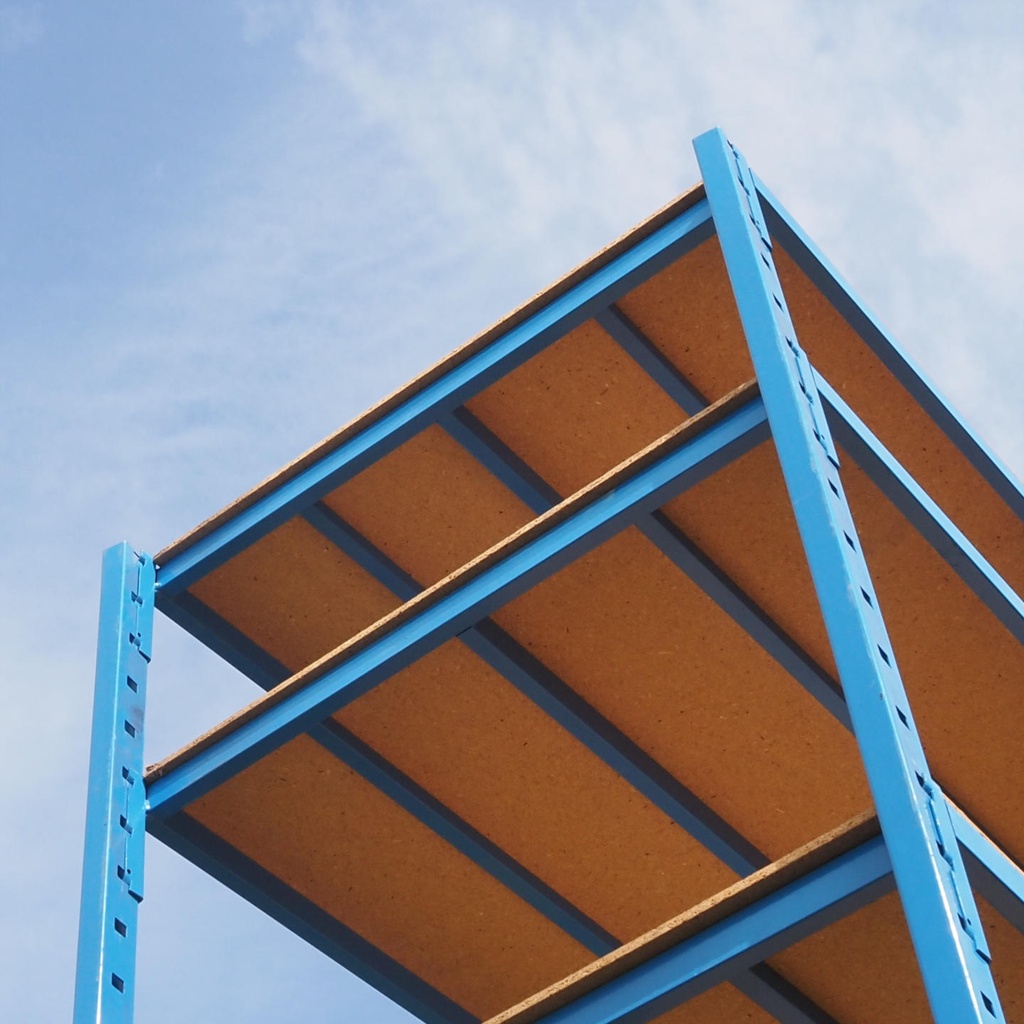 Shelf in epoxy coated steel (200 x 106 x 80 cm)