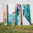Set of aluchromie panels by Ralph Cleeremans (285 cm high) Set 20