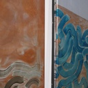 Set of aluchromie panels by Ralph Cleeremans (285 cm high) Set 20