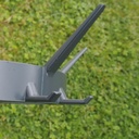 Coat rack in powder coated steel by Drisag (ca. 1980) - Dark Grey