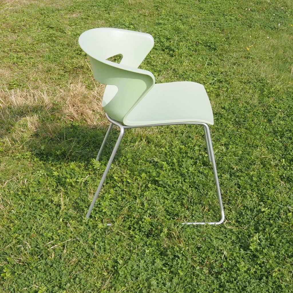 Stackable chair 'Kicca' by Kastel - Green