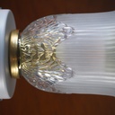 Wall/Ceiling light 'Morton' in textured glass