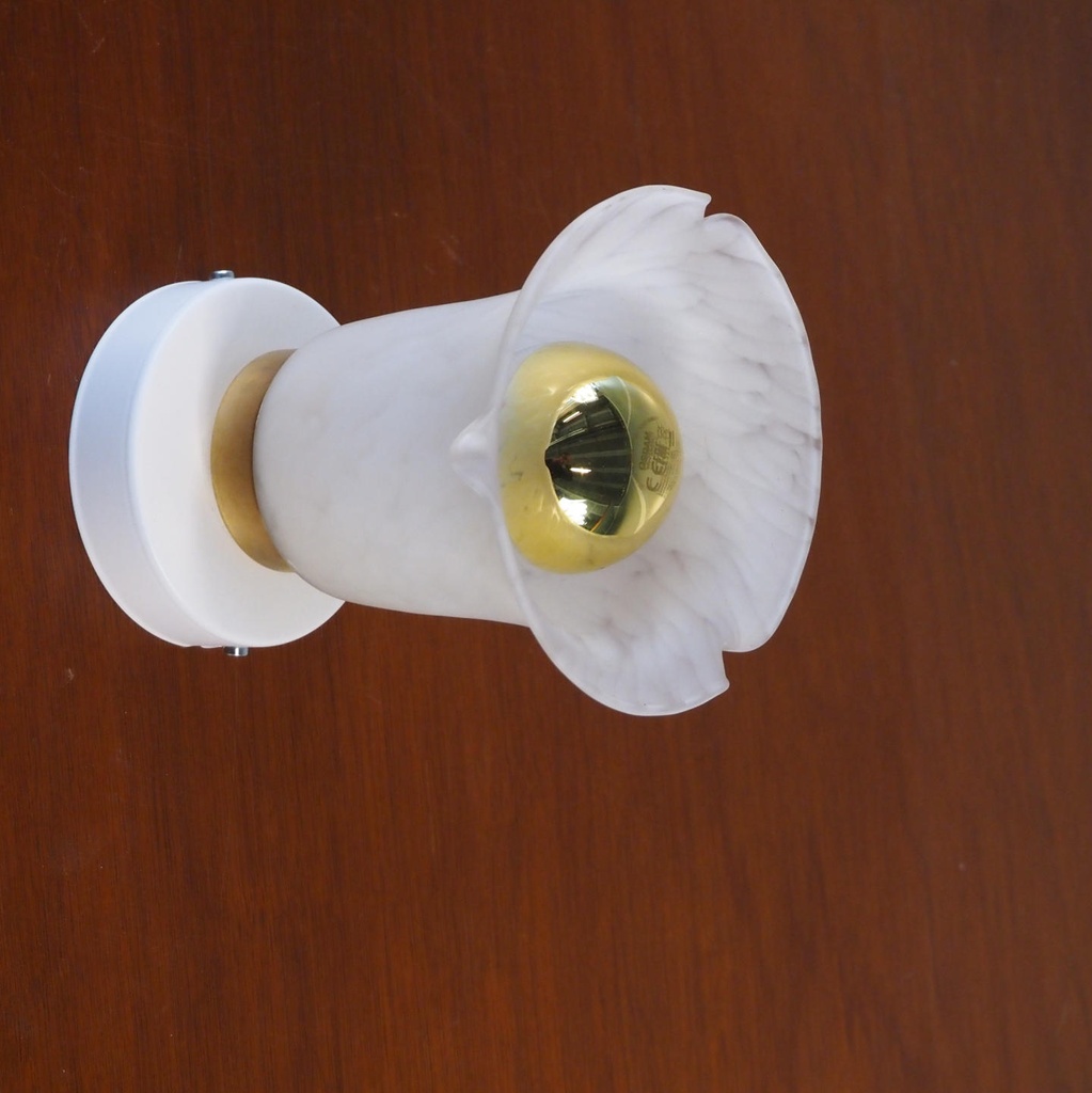 Wall/Ceiling light 'Emile' in frosted glass