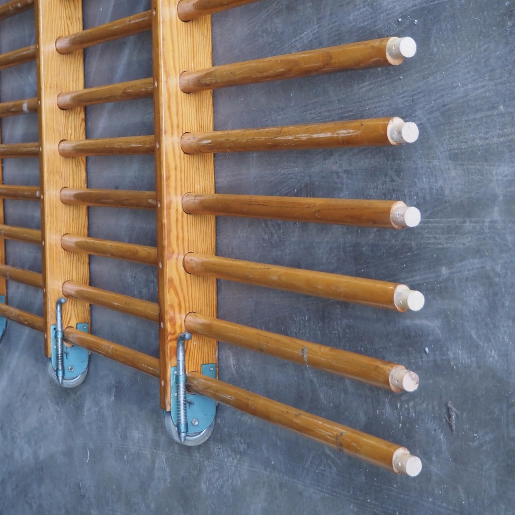 Gymnastic ladder in solid wood (H. 285 x L. 340 cm)