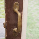 Wooden door with glass panels (H. 201 cm x W. 95,5 cm) - Left/Right