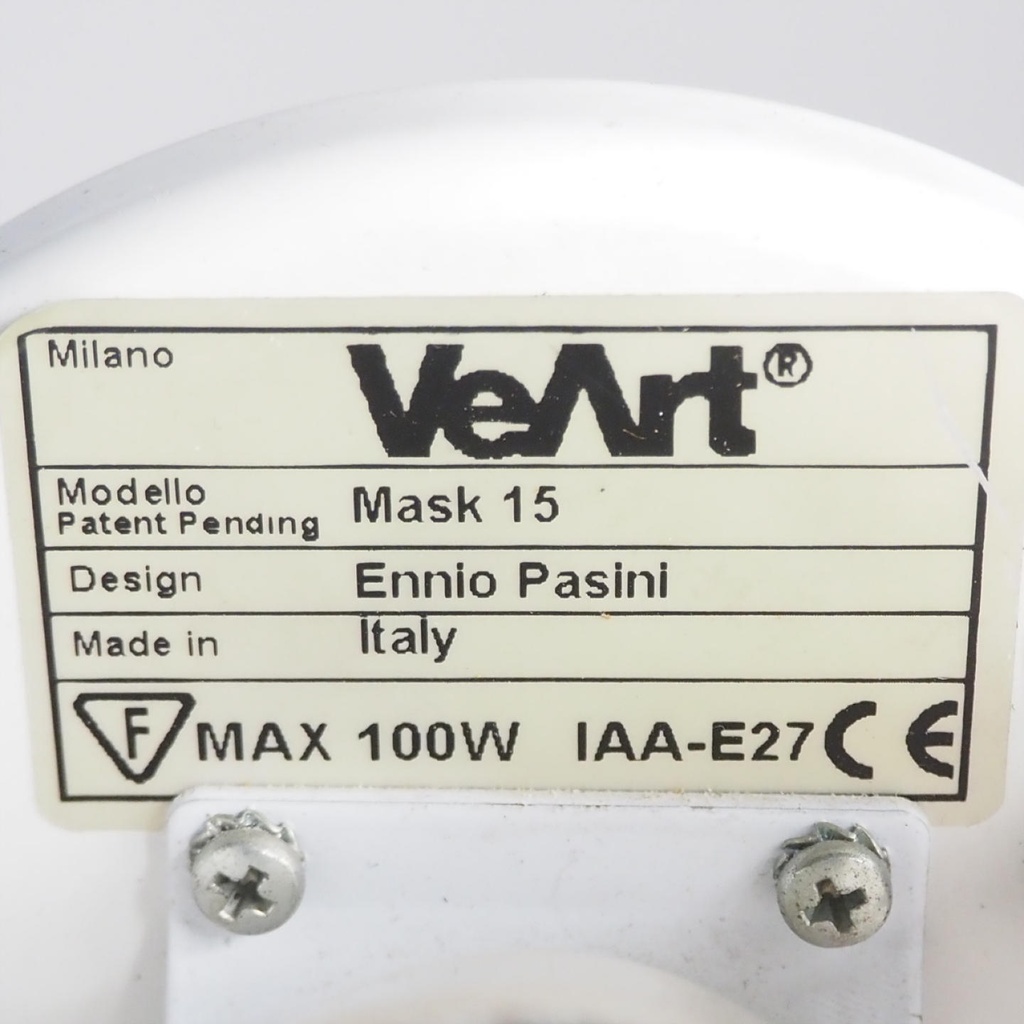 Wall sconce 'Mask 15' by Ennio Pasini for VeArt (ca. 1990)
