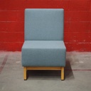 Lounge seat with felted fabric by Schaffenburg