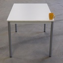 Table with laminated tabletop and powder coated steel legs (120 x 80 cm)