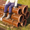 Vitrified clay pipe by Euro Sweillem (L. cm)