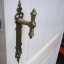 Painted door in solid pine (H. 220,5 cm x W. 84,5 cm) - Left