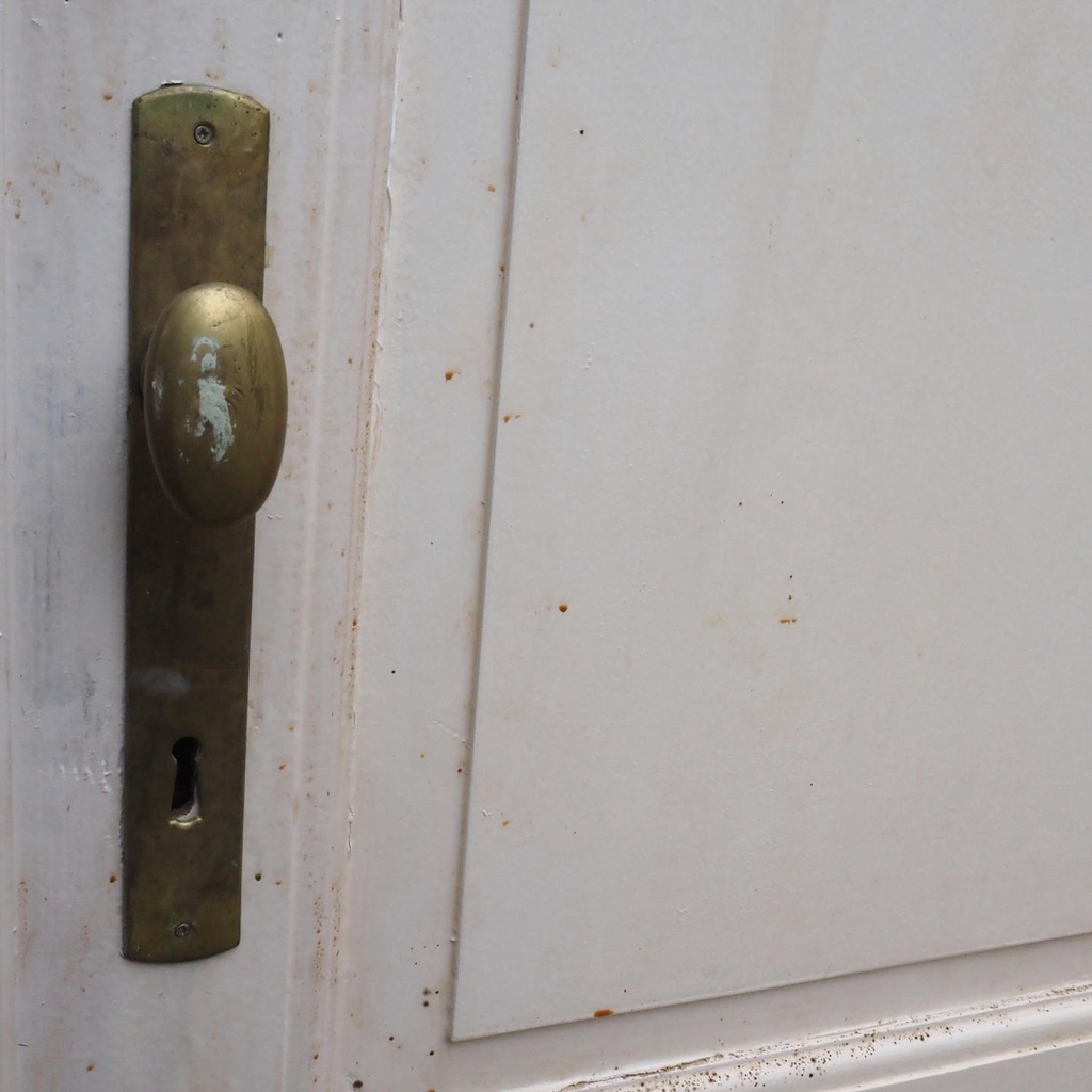 Painted door in solid pine (H. 219,5 cm x W. 86 cm) - Right