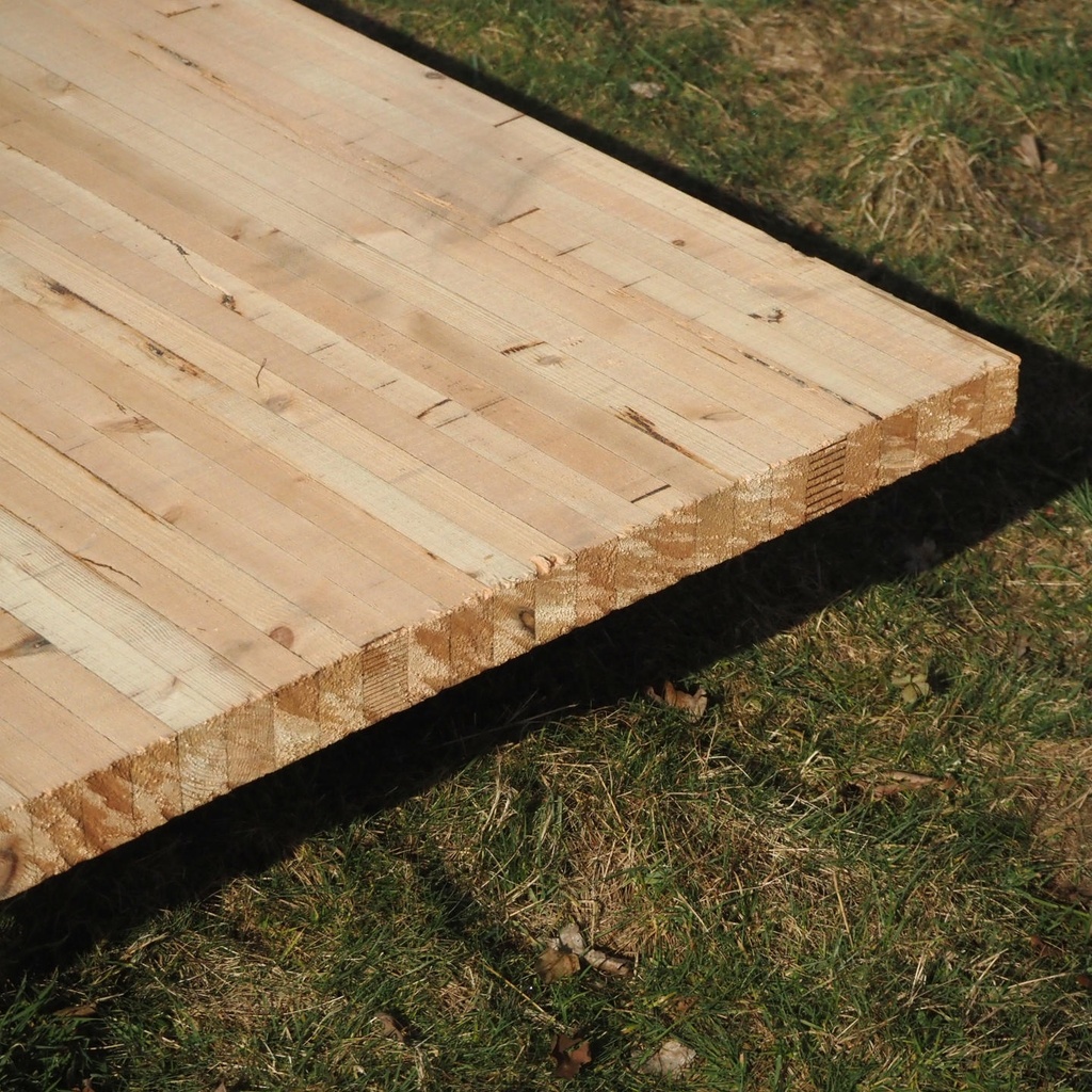 Glued laminated timber panel (L. ± 500 x W. 95 cm)