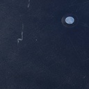 Coffee table with polypropylene tabletop and chromed steel legs by Baleri (Ø 55 cm)