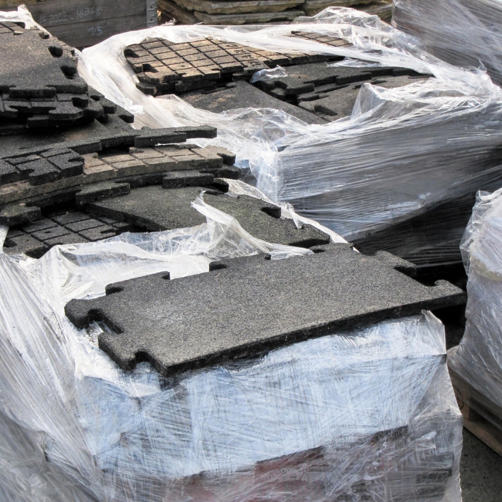 Rubber floor tiles by Warco - Only available in our physical shop