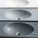 Basin in natural stone (polished basalt) - Only available in our physical shop