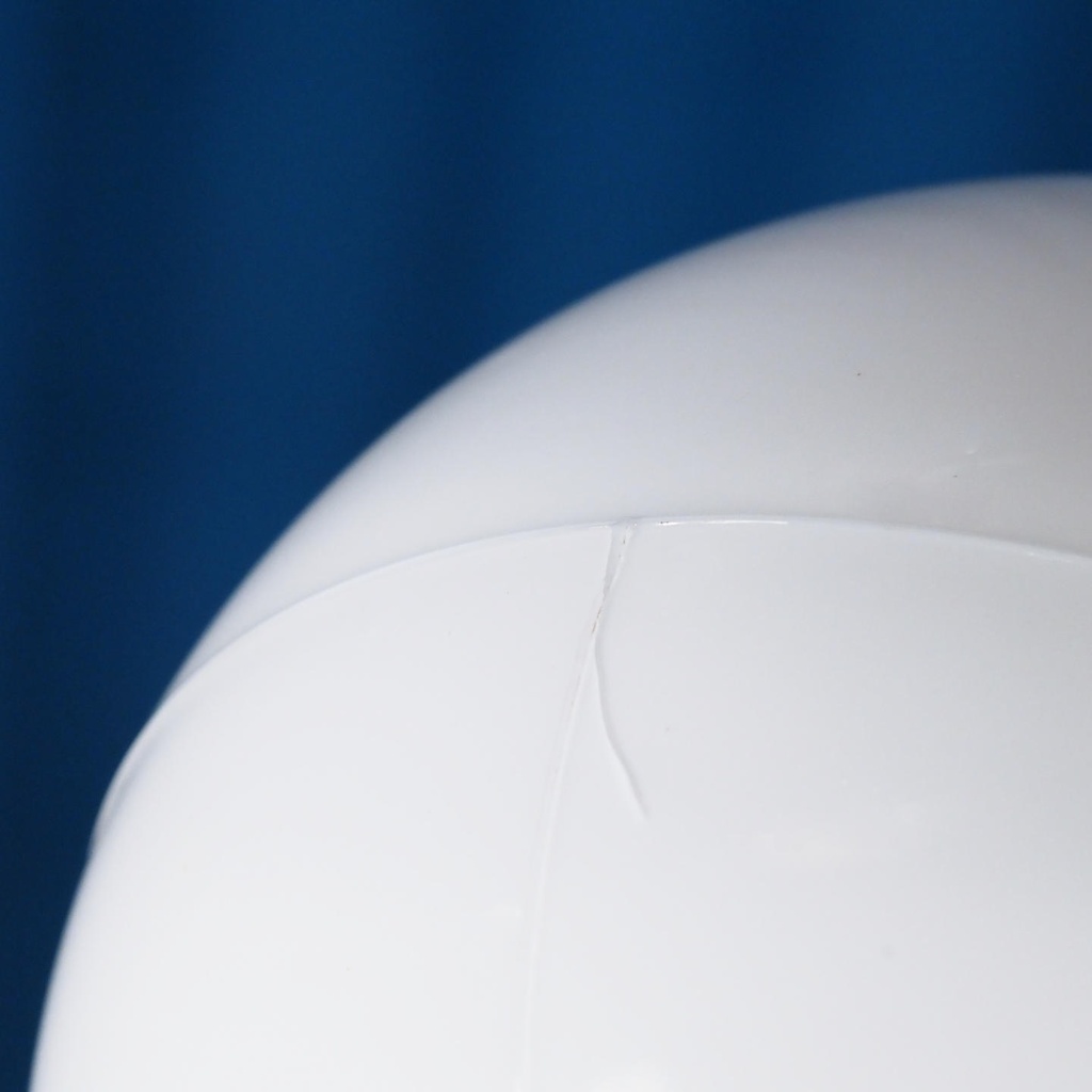 Wall/Ceiling light in opaline glass and bakelite - Straight