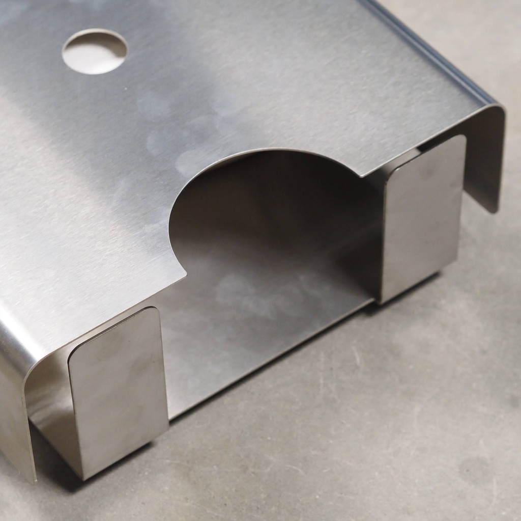 Wall mounted paper towel dispenser by Knud Holscher for D-line