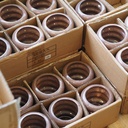 Flower pot 'Round Sixties' by Serax - Brown