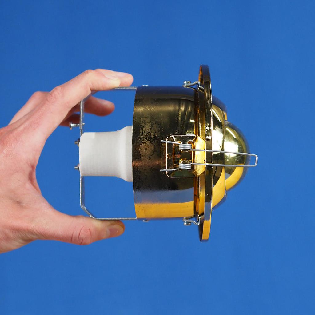 Recessed light  in gold chromed steel