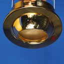 Recessed light  in gold chromed steel