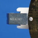 Recessed light  in gold chromed steel