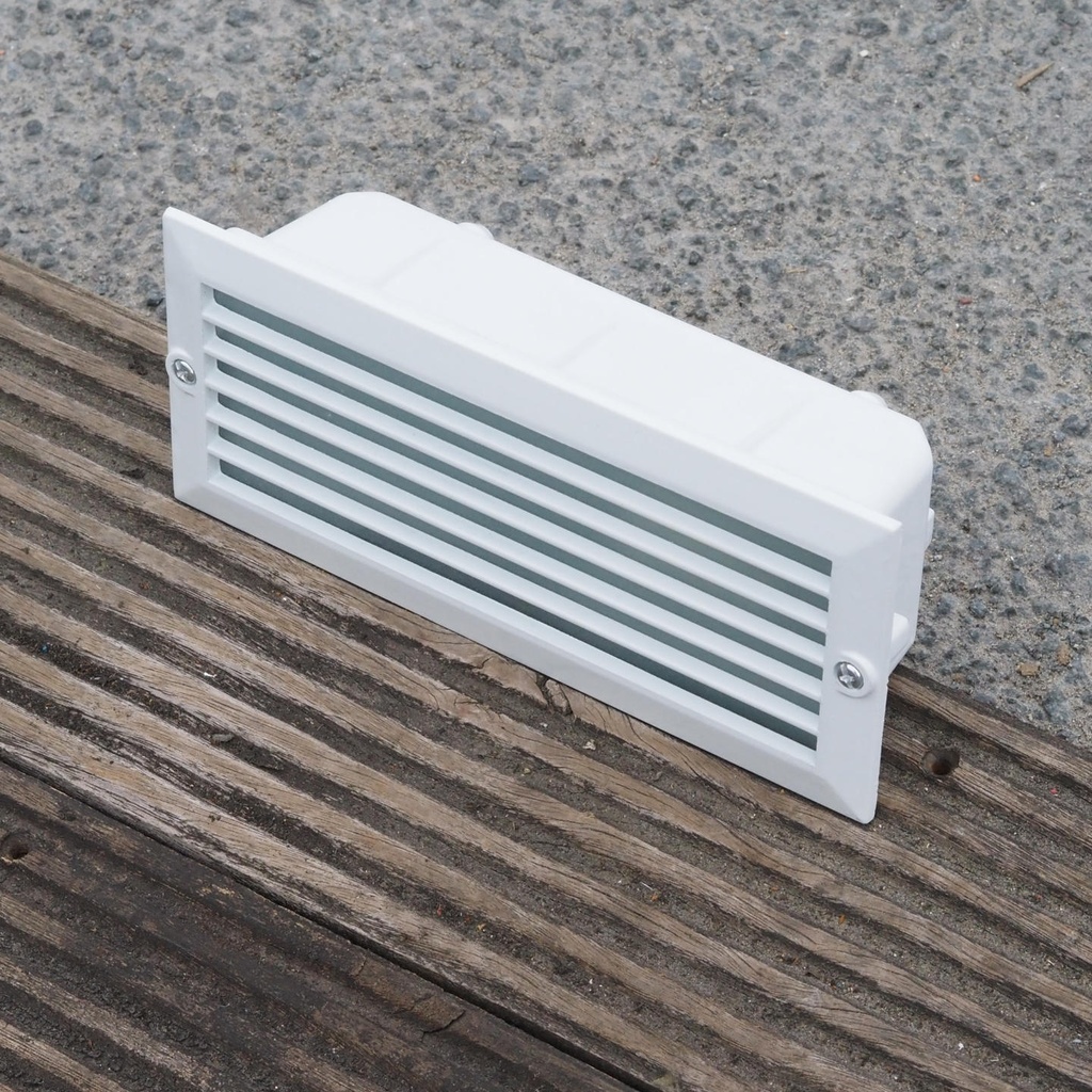 Outdoor recessed wall light 'Elegance' - White (IP44)