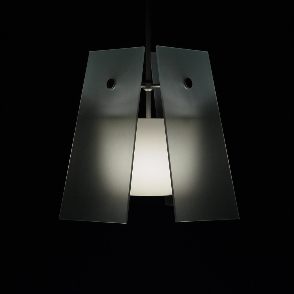 Hanging light 'Quadralta' in Murano glass by Foscarini