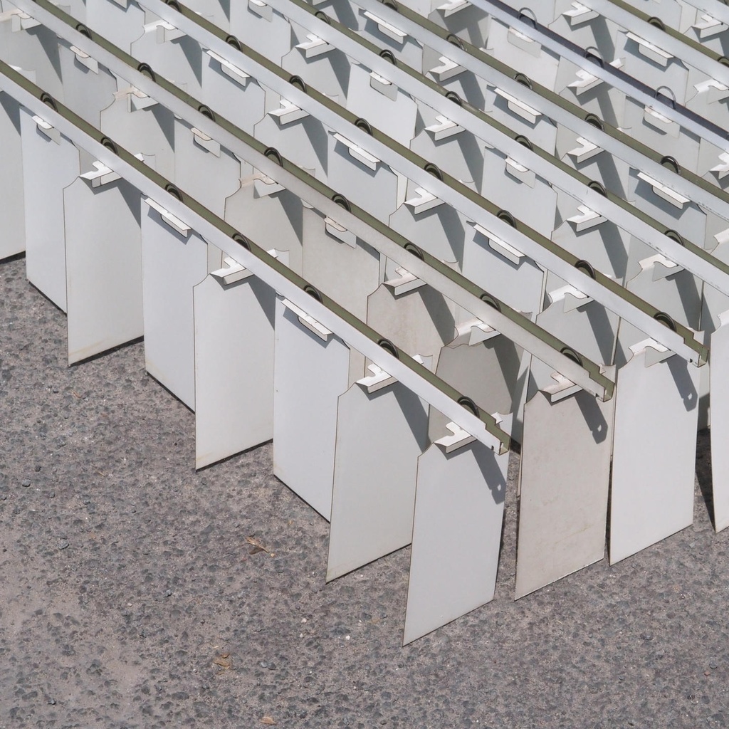 Profile 'Mille feuille' for light diffusing ceiling from Générale de Banque